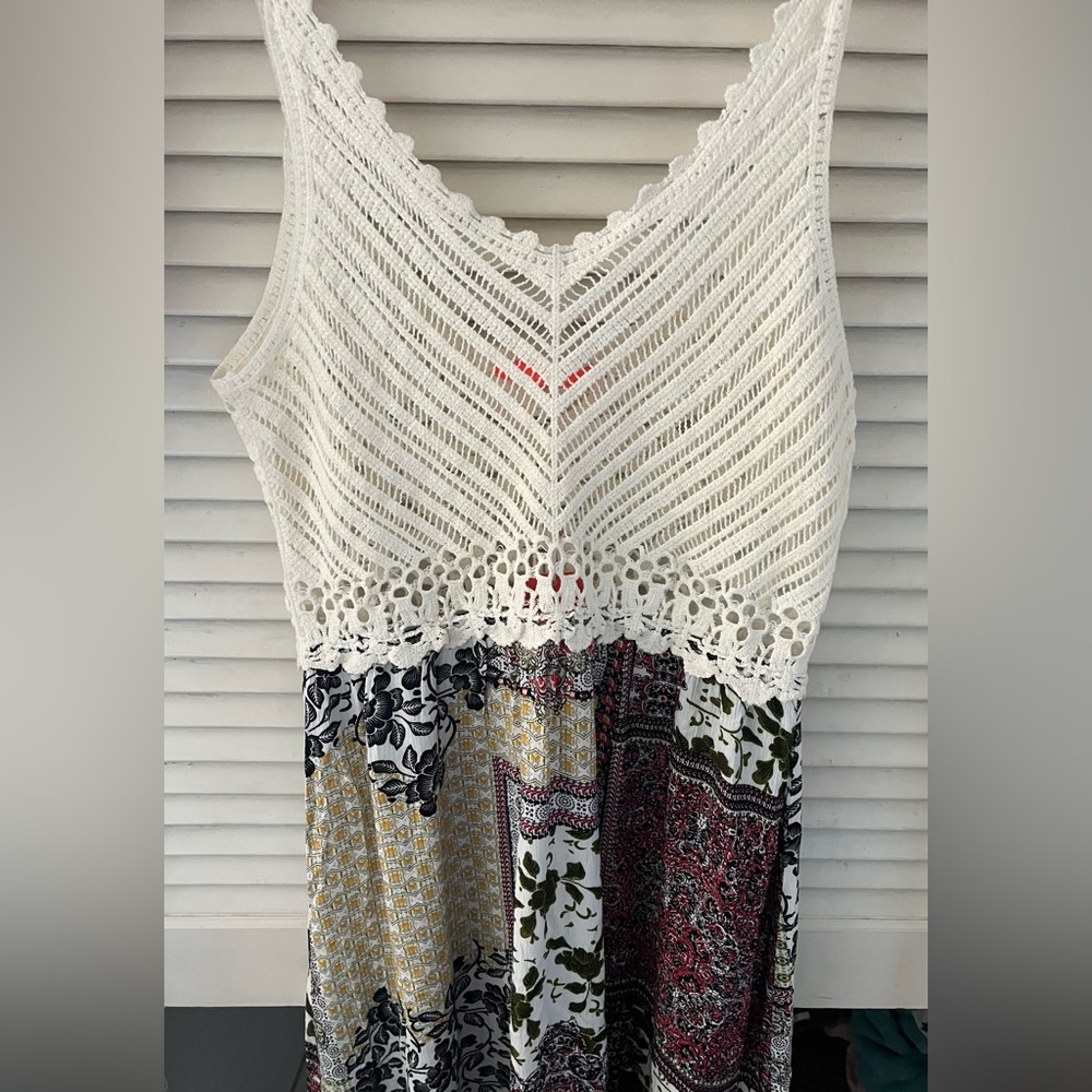 Lulumari crocheted mini dress